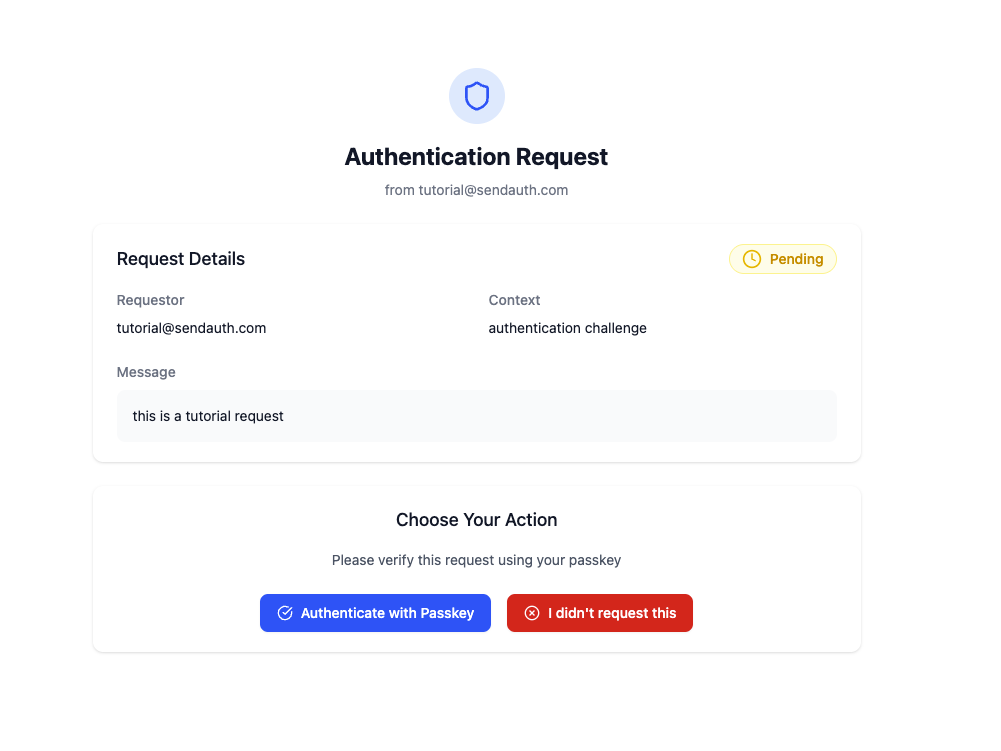 Answer Auth Challenge