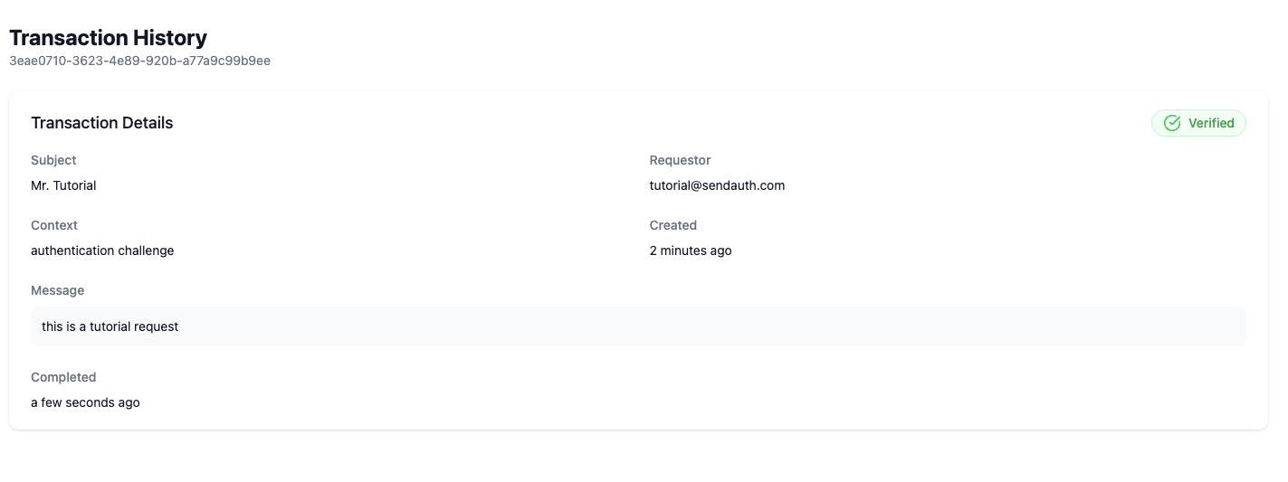 Authentication Monitor View